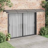 Nadstrešnica za vrata Crna 400x100 cm Polikarbonat | shoptok.hr
