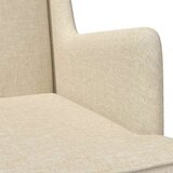  Zibajoči stol krema 62 x 80 x 85 cm blago, (5000285745) | Shoptok.si