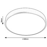 Rabalux tesia, plafonjera, srebrna, led 36W 2600lm 4000K | ePonuda.com