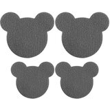 INF Komplet našitkov za čevlje Teddy Bear - 8 našitkov (4 veliki, 4 srednji) DarkGrey, (21640310) | Shoptok.si