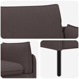 SOFA za dvije osobe Tamno smeđa 188 x 81 x 89 cm Tkanina | shoptok.hr