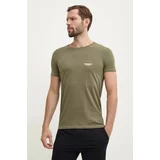 Aeronautica Militare Kratka majica moška, zelena barva, AM1UTI003