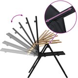  Ležaljke u vrtu 2 pcs Crna 58 x 73 x 111,5 cm Tekstilen | shoptok.hr