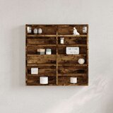  Vitrina boja dimljenog hrasta 60x8 5x58 cm drvena | shoptok.hr