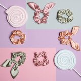 Notino Pastel Collection Hair rings gumice za kosu Pink, Orange, Green 3 kom Cijene