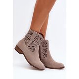 Zazoo Women's Laced Boots in Cappuccino | ePonuda.com