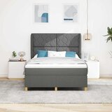  Krevet s opruga kutije Tamno siva 200 x 140 cm tkanina | shoptok.hr