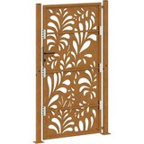 vidaXL Vrtna vrata 105x180cm preperevanje oblikovanje jeklenimi valovi | Shoptok.si