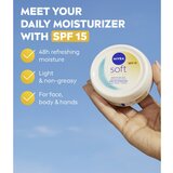 Nivea Soft Daily UV vlažilna zaščitna krema za telo in obraz SPF 15 100 ml | Shoptok.si