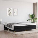 vidaXL Okvir za krevet s oprugama crni 200 x 200 cm od tkanine Cijene
