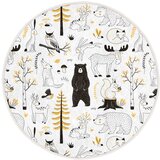 Mila Home Žuti /bijeli dječji tepih ø 80 cm Comfort – | shoptok.hr