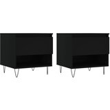  Stolići za kavu 2 kom crni 50x46x50 cm od konstruiranog drva | shoptok.hr