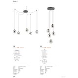  Redo 01-3487 -LED prigušiva luster na sajli KHADI 5xLED/5,2W/230V crna/zadimljena | Eponuda.com