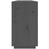  Komoda siva 100 x 40 x 75 cm od masivne borovine | shoptok.hr