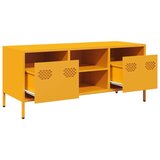 vidaXL TV omarica gorčično rumena 101,5x39x43,5cm hladno valjano jeklo | Shoptok.si