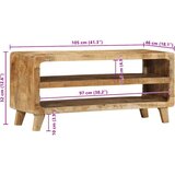 TV ormarić 105x46x32 cm puno drvo grubo mango | shoptok.hr