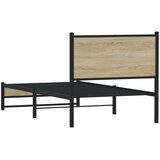  Metalni okvir kreveta bez madraca boja hrasta sonome 90x200 cm | shoptok.hr