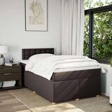  Krevet box spring s madracem tamnosmeđi 120 x 190 cm od tkanine | shoptok.hr