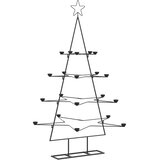  Metalno ukrasno božićno drvce crno 140 cm | shoptok.hr