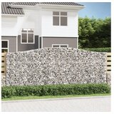  Lučne gabionske košare 2 kom 400x30x160/180cm pocinčano željezo | shoptok.hr