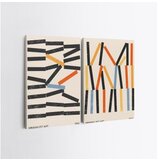 Wallity 2KNV4267 - 50 x 70 multicolor decorative canvas painting (2 pieces) | ePonuda.com