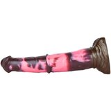 Bad Horse silikonski alat za konja dildo - 24cm (smeđe-roza) | shoptok.hr