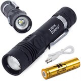  akumulatorska LED CREE zoom ročna svetilka XM-L T6 400m Cene