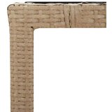  3-dijelni vrtni bistro set od poliratana s jastucima bež | shoptok.hr