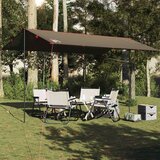 vidaXL Cerada za kampiranje smeđa 506x306 cm vodootporna | shoptok.hr