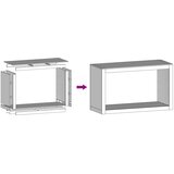  Stalak za drva za ogrjev 100x40x60 cm Pohabani čelik | shoptok.hr