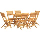  7-dijelni vrtni blagovaonski set od masivne tikovine | Eponuda.com