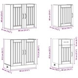  7-dijelni set kuhinjskih ormarića Lucca konstruiranog drva | shoptok.hr