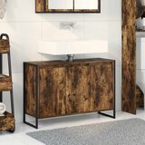  Kupaonski ormar Dimni hrast 90 x 30 x 60 cm Konstruirano drvo | shoptok.hr