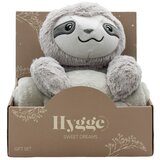 Hygge Sweet Dreams Dekica sa igračkom Lijenjivac HY31396, Siva Cijene