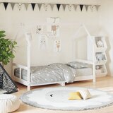  Okvir za dječji krevet bijeli 80 x 160 cm od masivne borovine | shoptok.hr