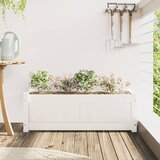  Vrtna sadilica bijela 90x31x31 cm od masivne borovine | shoptok.hr