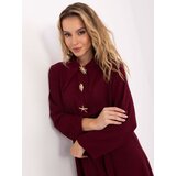 RUE PARIS Dress-MI-SK-C258.16-burgundy | shoptok.hr
