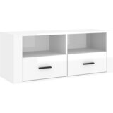 Maison Chic TV omarica - TV stojalo - Televizijska omarica visok sijaj bela 100x35x40 cm inženirski les, (21700809) Cene