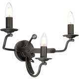 Elstead Lighting Elstead Windsor Stenska svetilka s 3 svečami - grafitna, E14, (22099306) | Shoptok.si