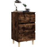  Noćni ormarići s drvenim nogama 2 kom boja hrasta 40x35x69 cm | shoptok.hr