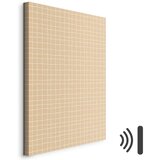  Slika - Waving Lines - Creamy Grid on a Noisy Pastel Background 20x30 Akustična | shoptok.hr