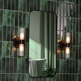  Där Lighting BOL0922 - Kupatilska zidna lampa BOLTON 2xG9/5W/230V IP44 crna | Eponuda.com