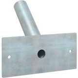 vidaXL Nosilec zastave Srebrna Nerjaveče jeklo 13 x 6 x 12,5 cm Trajno | Shoptok.si