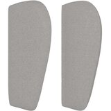  Uzglavlje s ušima svjetlosivo 83x23x78/88 cm od tkanine | shoptok.hr