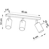  Stropna svetilka RING 3 krom, (21347849) | Shoptok.si