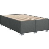 vidaXL Box spring postelja z vzmetnico temno siva 120x200 cm blago | Shoptok.si