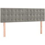 Maison Chic Posteljno vzglavje - Vzglavna omarica 2 kosa svetlo sivo 72x5x78/88 cm žamet, (22078258) | Shoptok.si