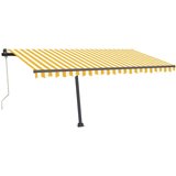  Automatska tenda sa senzorom LED 450x350 cm žuto-bijela | shoptok.hr