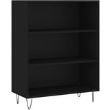 Maison Chic Knjižna omara - Knjižni regal črna 69,5x32,5x90 cm inženirski les, (21726366) | Shoptok.si