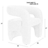 White Label Bel fotelj iz tkanine bouclé Nova – | Shoptok.si